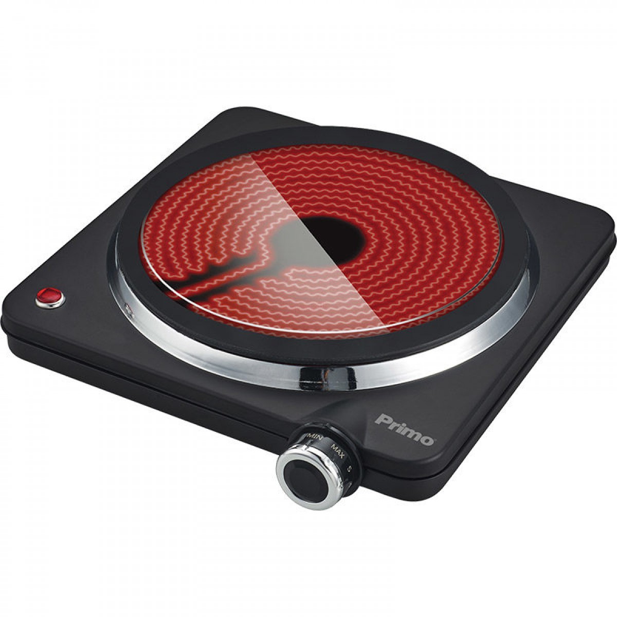 Κεραμική Εστία Μονή PRCP-40251 Primo 22εκ. 1500W Μαύρη Μικροσυσκευές