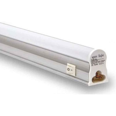 Γραμμικό Φωτιστικό Οβάλ Τ5 LED με Διακόπτη 5W 3000K Θερμό Λευκό 