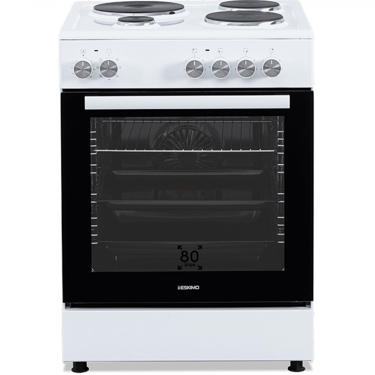 Κουζίνα Εμαγιέ Eskimo ES 4080 W Λευκή Οικιακές Συσκευές