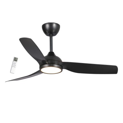 Ανεμιστήρας Οροφής PRCF-80728 Primo 52'' 132cm με Τηλεχειριστήριο 1 Φως LED 3 Φτερά IP66 με WiFi Μαύρος