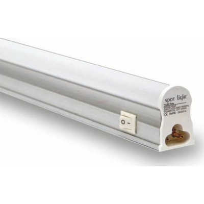 Γραμμικό Φωτιστικό Οβάλ Τ5 LED με Διακόπτη 18W 3000Κ Θερμό Λευκό 