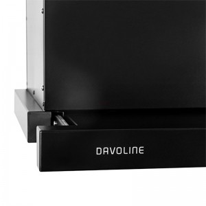 Απορροφητήρας Συρόμενος Davoline HQ PRO BL 90cm Μαύρο Οικιακές Συσκευές