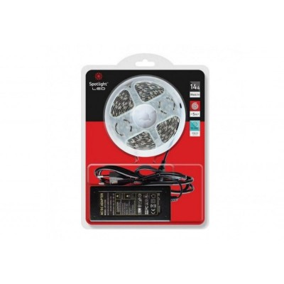 Σετ Ταινία LED 14.4W 4000Κ Φυσικό Λευκό 5m 