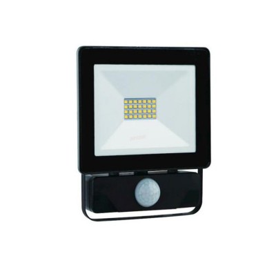 Προβολέας SLIM LED  SMD 10W 4000K Φυσικό Λευκό με Αισθητήρα Κίνησης