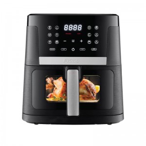 Φριτέζα Αέρος PRAF-40423 Primo Digital 7.5L 1800W με Παράθυρο Μαύρη/Inox Μικροσυσκευές