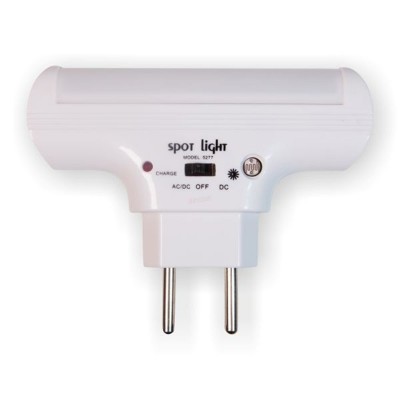 Φωτιστικό Νυκτός LED 1W 6000K Ψυχρό Λευκό  με Φωτοκύτταρο και Διακόπτη
