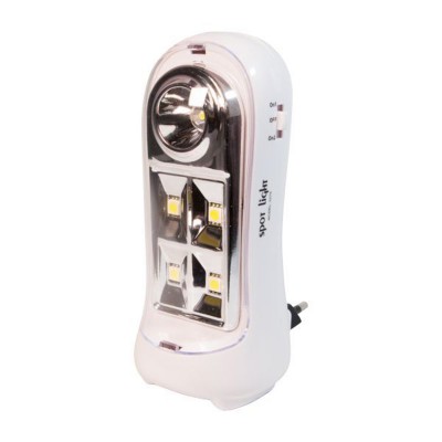 Φωτιστικό Νυκτός LED 2W 6000K Ψυχρό Λευκό  με Φωτοκύτταρο 