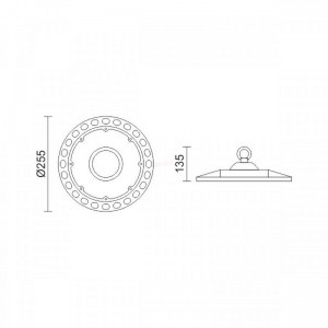 ΚΑΜΠΑΝΕΣ LED UFO 150W 6000K ADJUST 90-120-150 Ηλεκτρολογικός Εξοπλισμός