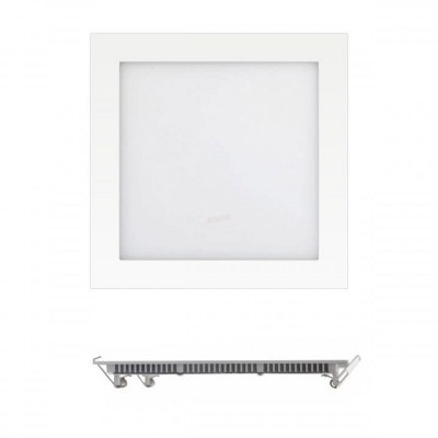 LED Οροφής SLIM Χωνευτό 20W 3000K Θερμό Λευκό