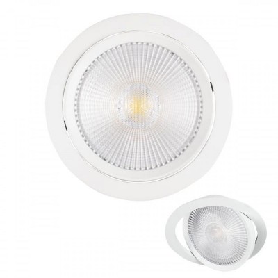 Σποτ Χωνευτό LED Οροφής Ρυθμιζόμενο 10W 4000K Φυσικό Λευκό