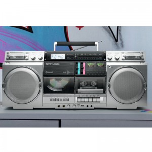 Ραδιόκασετοφωνο Cd-Player Bluetooth M-380GBS MUSE Ασημί Μικροσυσκευές