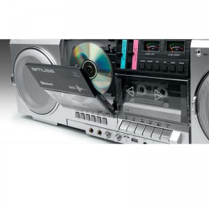 Ραδιόκασετοφωνο Cd-Player Bluetooth M-380GBS MUSE Ασημί Μικροσυσκευές