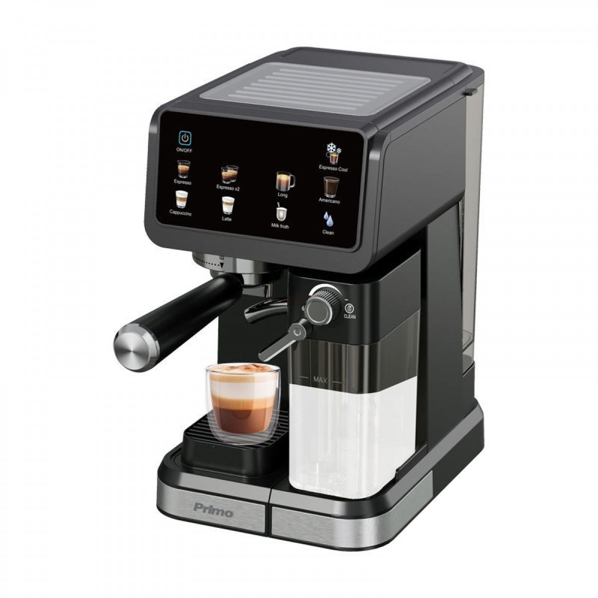 Μηχανή Espresso+Milk frother PREM-40570 Primo Hot & Cold 3σε1 20Bar Touch screen Μαύρη-Inox 