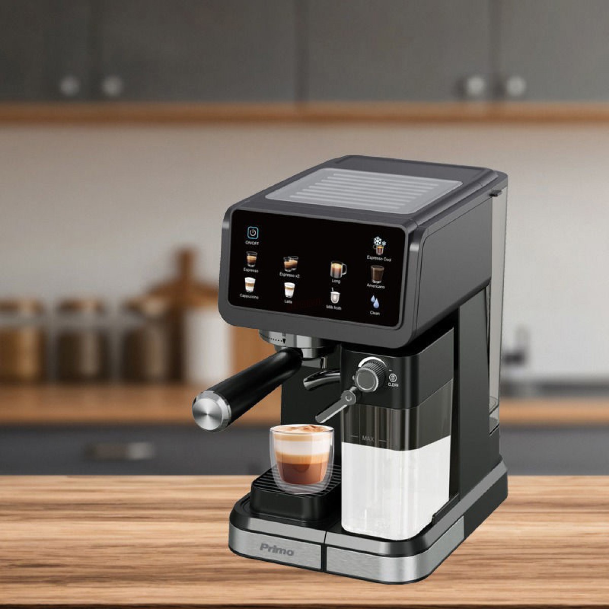 Μηχανή Espresso+Milk frother PREM-40570 Primo Hot & Cold 3σε1 20Bar Touch screen Μαύρη-Inox 
