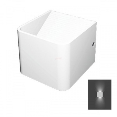 Απλίκα Τοίχου LED Λευκή 5W 4000K Φυσικό Λευκό 