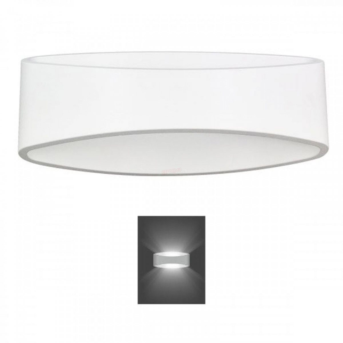 Απλίκα Τοίχου LED Οβάλ 7W 3000K Θερμό Λευκό  Ηλεκτρολογικός Εξοπλισμός