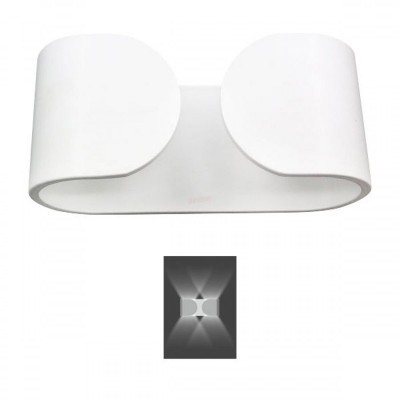 Απλίκα Τοίχου LED Παραλληλόγραμμη 6W 3000K Θερμό Λευκό 