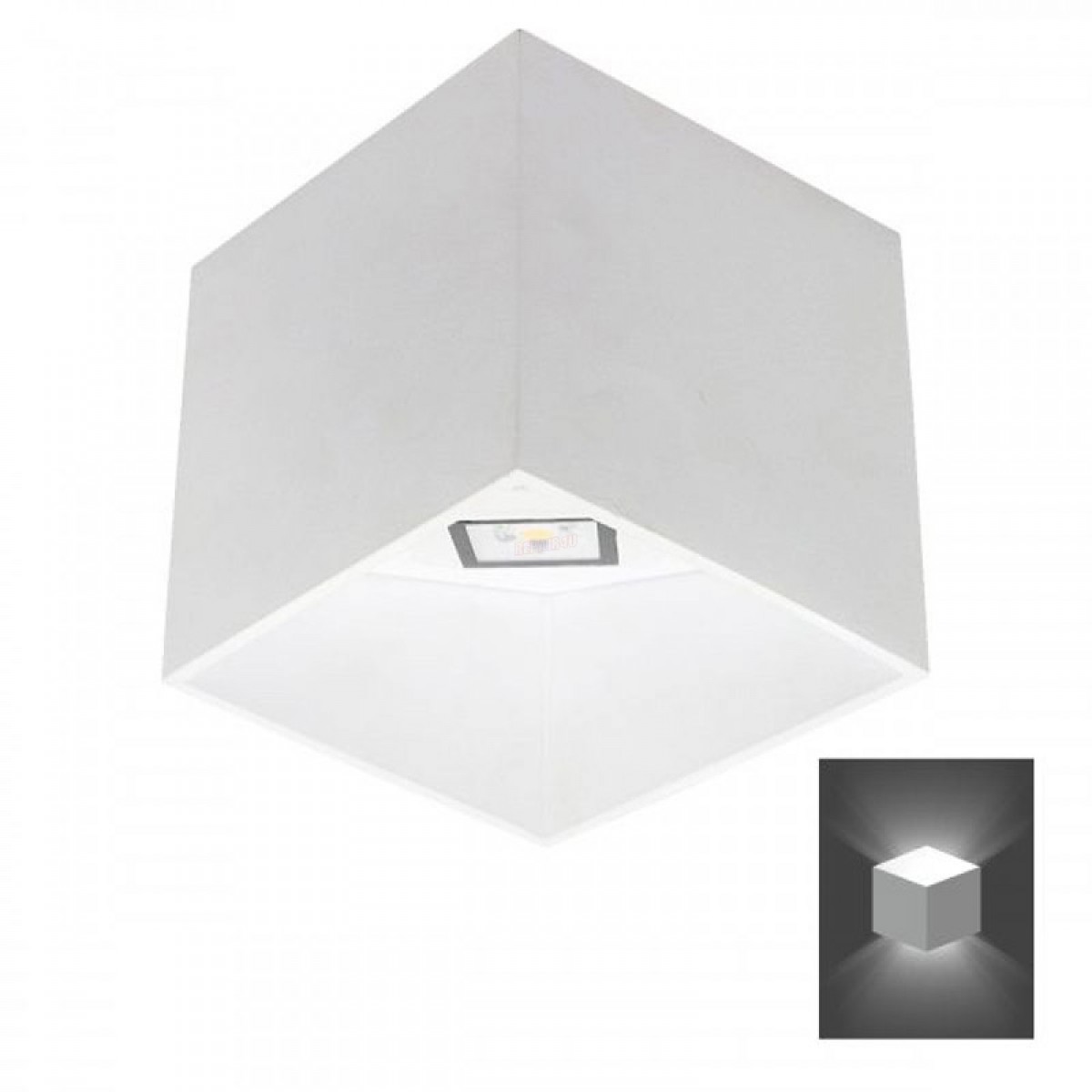 Απλίκα Τοίχου LED Κύβος 6W 3000K Θερμό Λευκό  Ηλεκτρολογικός Εξοπλισμός