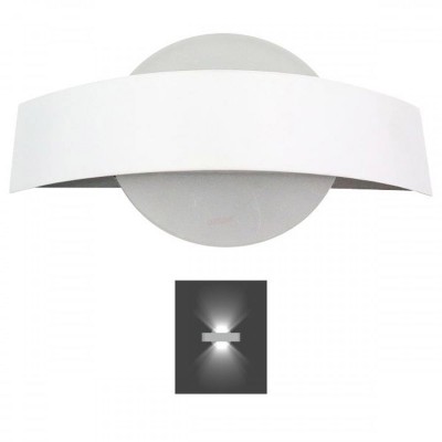Απλίκα Τοίχου LED Διπλή 4W 3000K Θερμό Λευκό 