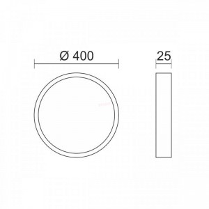 ΠΛΑΦΟΝΙΕΡΑ ΟΡΟΦΗΣ LED CCT 40W 3000K | 4000K | 6000K ΛΕΥΚΟ Ηλεκτρολογικός Εξοπλισμός