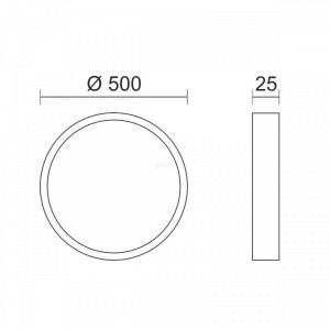 ΠΛΑΦΟΝΙΕΡΑ ΟΡΟΦΗΣ LED CCT 50W 3000K | 4000K | 6000K ΞΥΛΟ Ηλεκτρολογικός Εξοπλισμός
