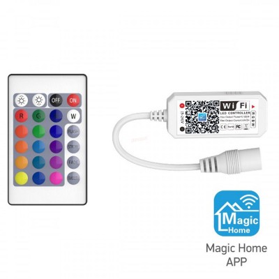 Ασύρματο RGB+W Controller Wi-Fi με Τηλεχειριστήριο Χειρός