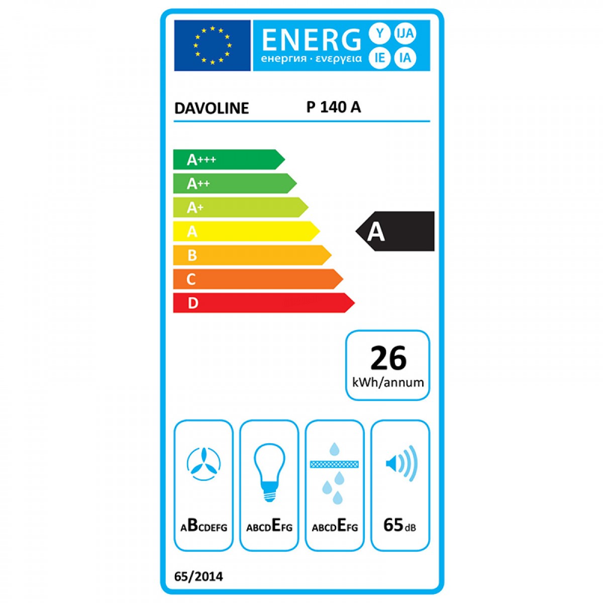 Απορροφητήρας Πτυσσόμενος Davoline P140 A 60cm Ασημί  Οικιακές Συσκευές