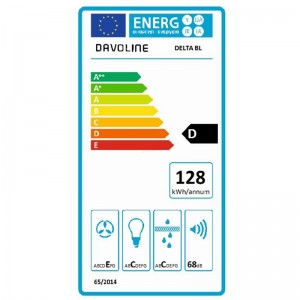 Απορροφητήρας Συρόμενος Davoline Delta 60cm Μαύρος Οικιακές Συσκευές