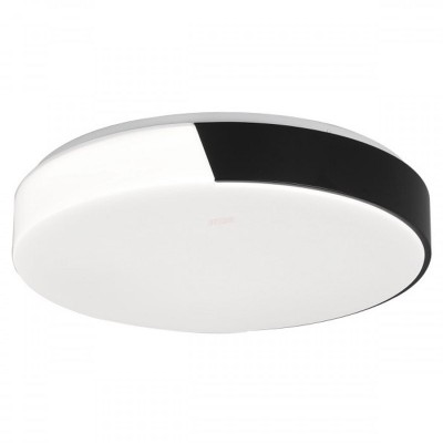 Πλαφονιέρα Οροφής LED Λευκό- Μαύρο 24W 3000Κ Θερμό Λευκό