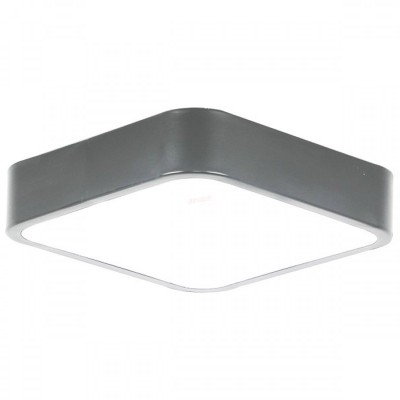 Πλαφονιέρα Οροφής LED Τετράγωνη Γκρι 24W 3000Κ Θερμό Λευκό