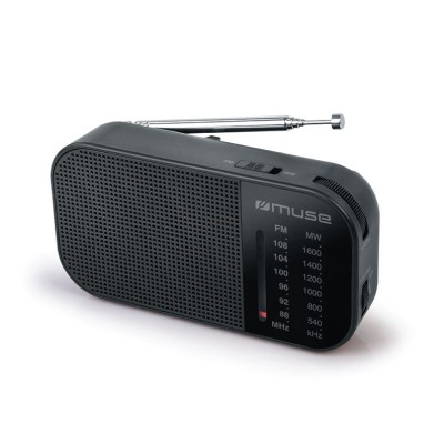 Ραδιόφωνο M-025R MUSE Μπαταρίας Μαύρο Αναλογικό