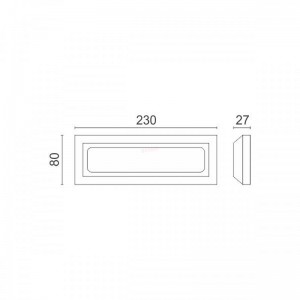ΑΠΛΙΚΑ LED ΕΞΩΤΕΡΙΚΟΥ ΧΩΡΟΥ 3.8W CCT ΟΡΘΟΓΩΝΙΑ Ηλεκτρολογικός Εξοπλισμός