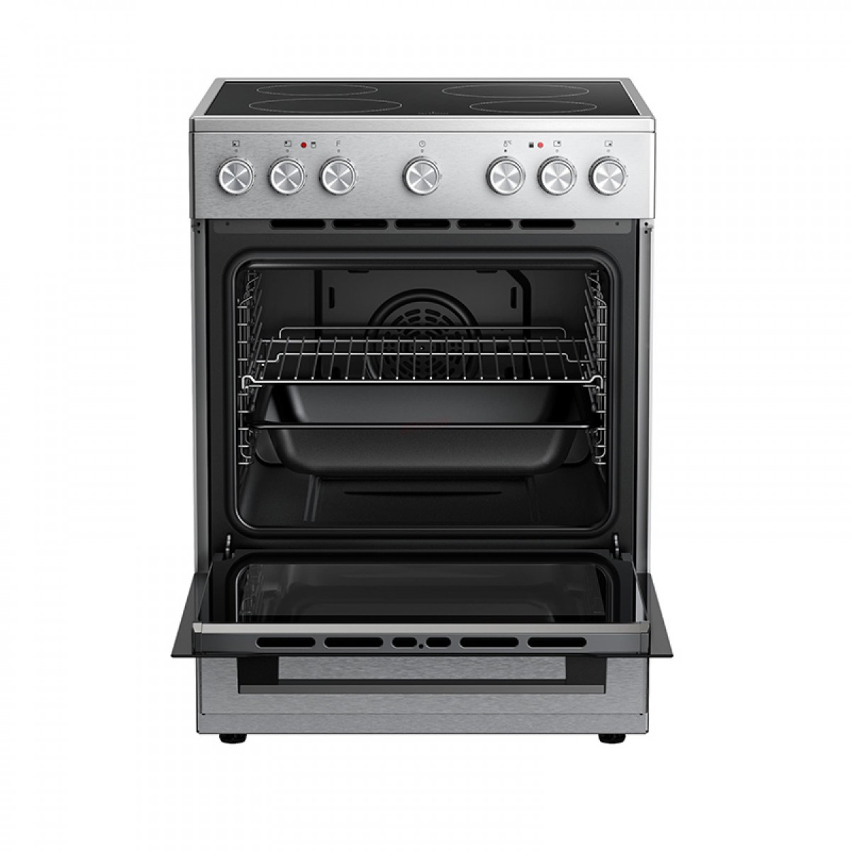 Κουζίνα Κεραμική Midea MFO24D-ME4R10F-SS Ασημί  Οικιακές Συσκευές