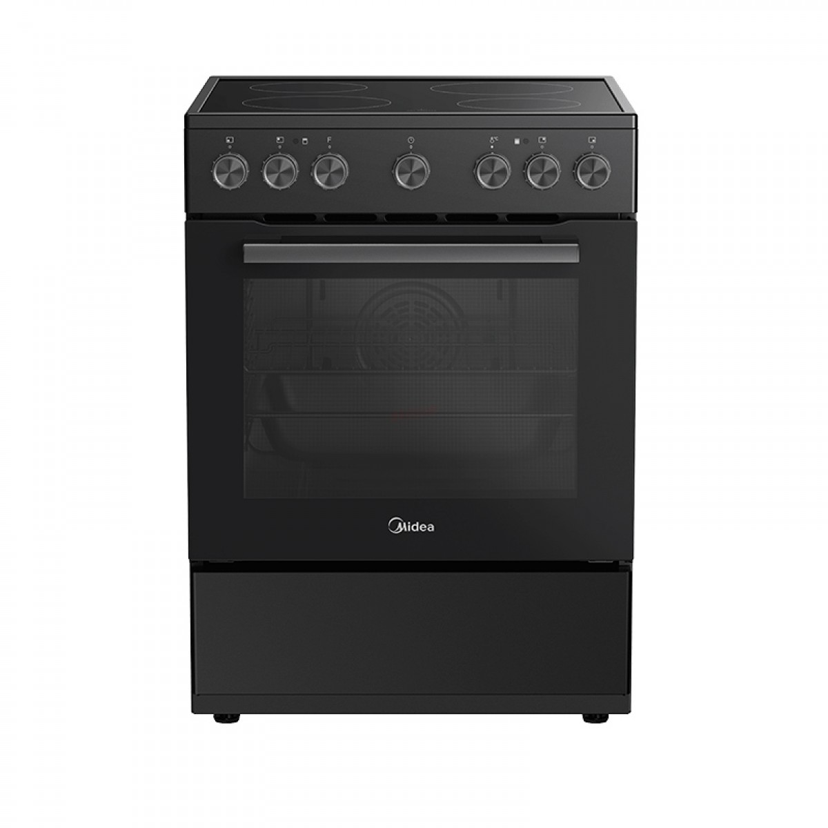 Κουζίνα Κεραμική Midea MFO24D-ME4R10F(BK) Μαύρη  Οικιακές Συσκευές