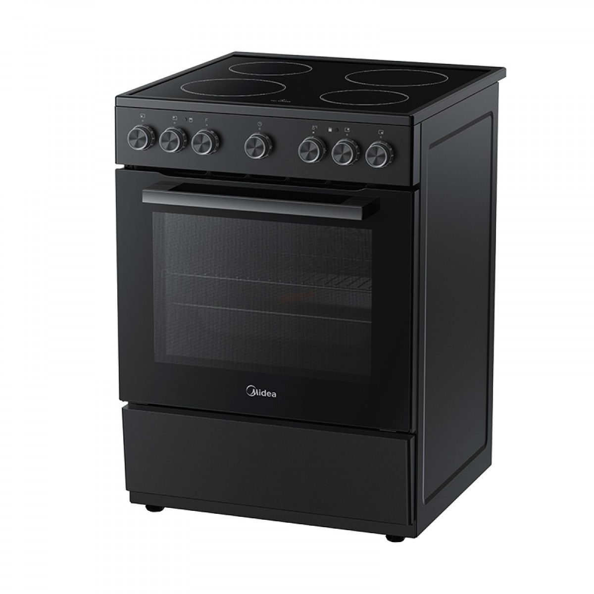 Κουζίνα Κεραμική Midea MFO24D-ME4R10F(BK) Μαύρη  Οικιακές Συσκευές