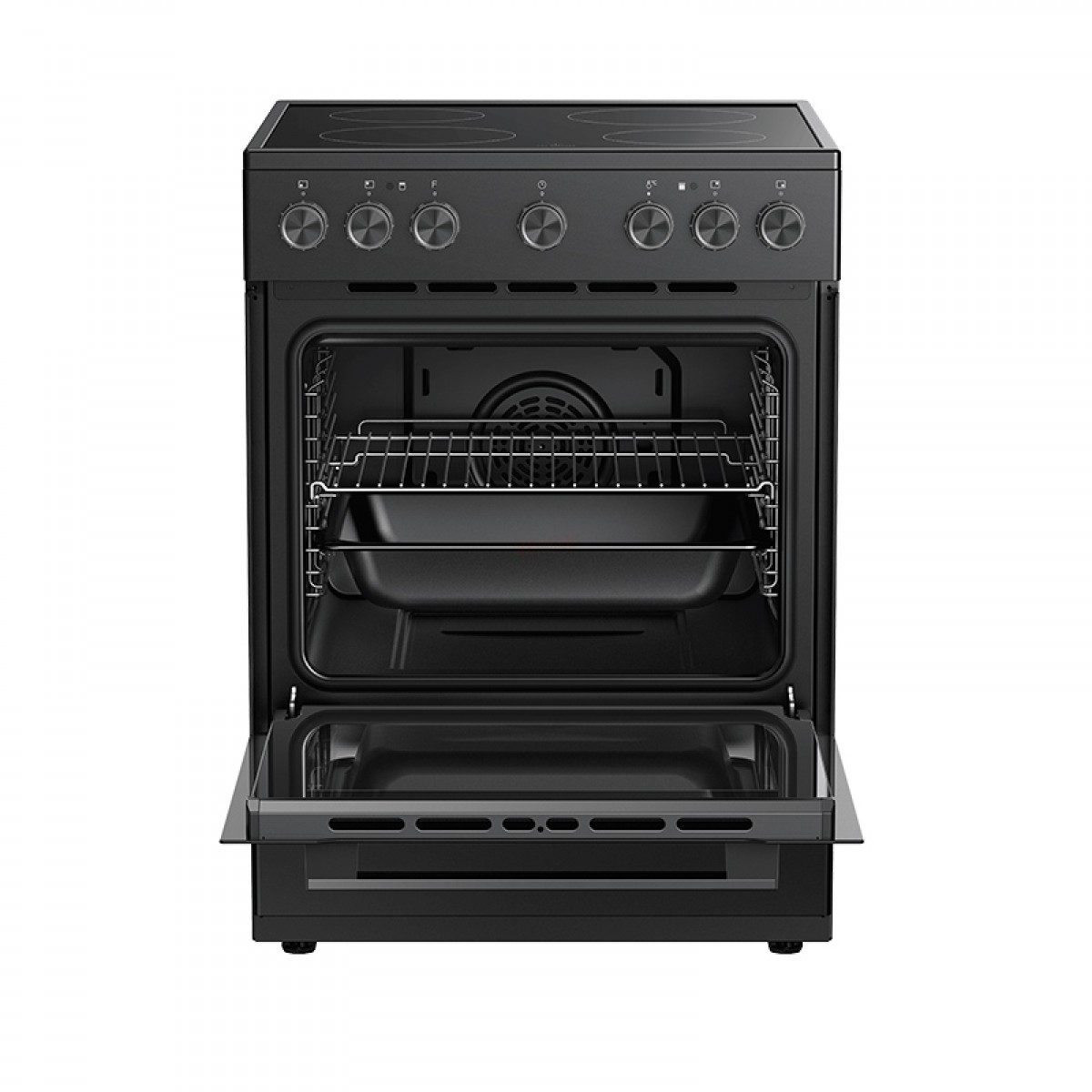 Κουζίνα Κεραμική Midea MFO24D-ME4R10F(BK) Μαύρη  Οικιακές Συσκευές