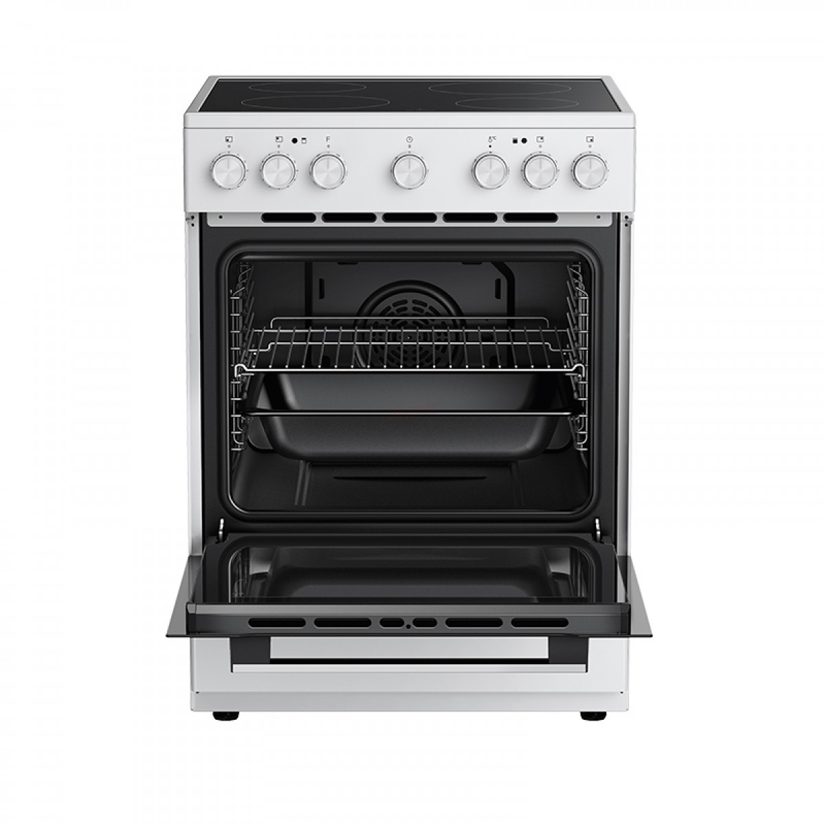 Κουζίνα Κεραμική Midea MFO24D-ME4R10F(WH) Λευκή  Οικιακές Συσκευές