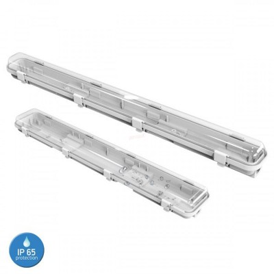 Γραμμικό Φωτιστικό Στεγανό LED Τ8 2Χ24W
