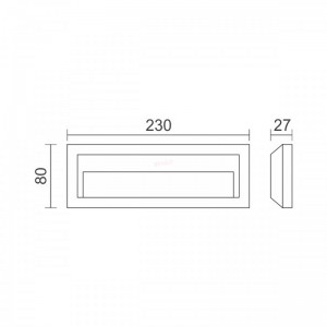 ΑΠΛΙΚΑ LED ΕΞΩΤΕΡΙΚΟΥ ΧΩΡΟΥ 2W CCT ΓΚΡΙ Ηλεκτρολογικός Εξοπλισμός