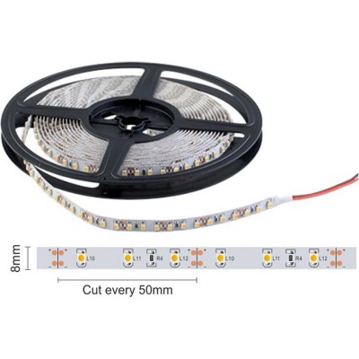 Ταινία LED 5m Εσωτερικού Χώρου 4.8W 12V 4000K Φυσικό Λευκό