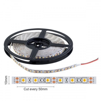 Ταινία LED 5m Εσωτερικού Χώρου 14.4W 12V 2700Κ Θερμό Λευκό