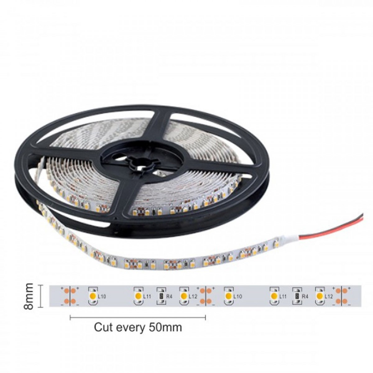 Ταινία LED 5m Εξωτερικού Χώρου 4.8W 12V 3000Κ Θερμό Λευκό Ηλεκτρολογικός Εξοπλισμός