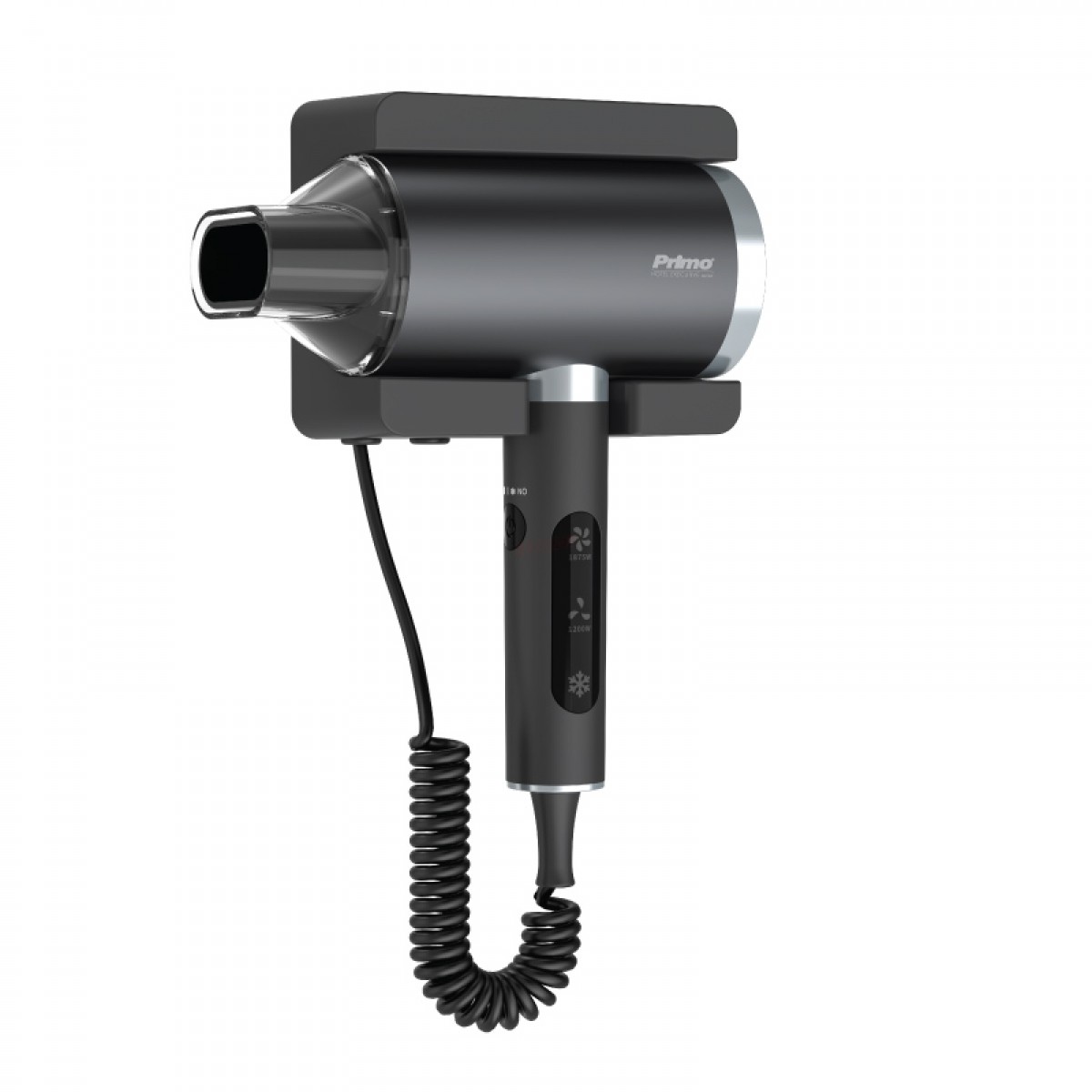 Σεσουάρ PRHD-50059 Primo Ξενοδοχειακού Τύπου 1875W DC Ion Τouch Γκρι Μικροσυσκευές