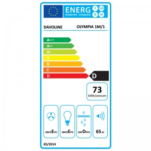 Απορροφητήρας Ελεύθερος Davoline Olympia 2.0 260 WH 60cm Λευκός Οικιακές Συσκευές