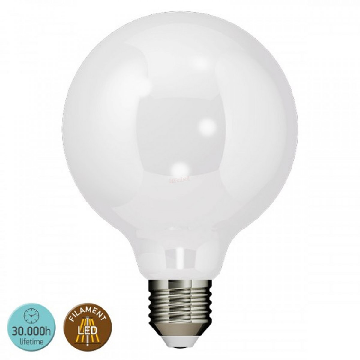 Λάμπα Filament LED Γλόμπος Ε27 8W 6000Κ Ψυχρό Λευκό Ηλεκτρολογικός Εξοπλισμός