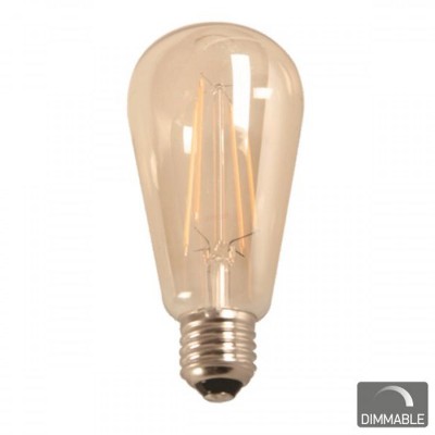 Λάμπα Vintage Filament LED Αβοκάντο Ντιμαριζόμενη Ε27 7W 2200Κ Θερμό Λευκό