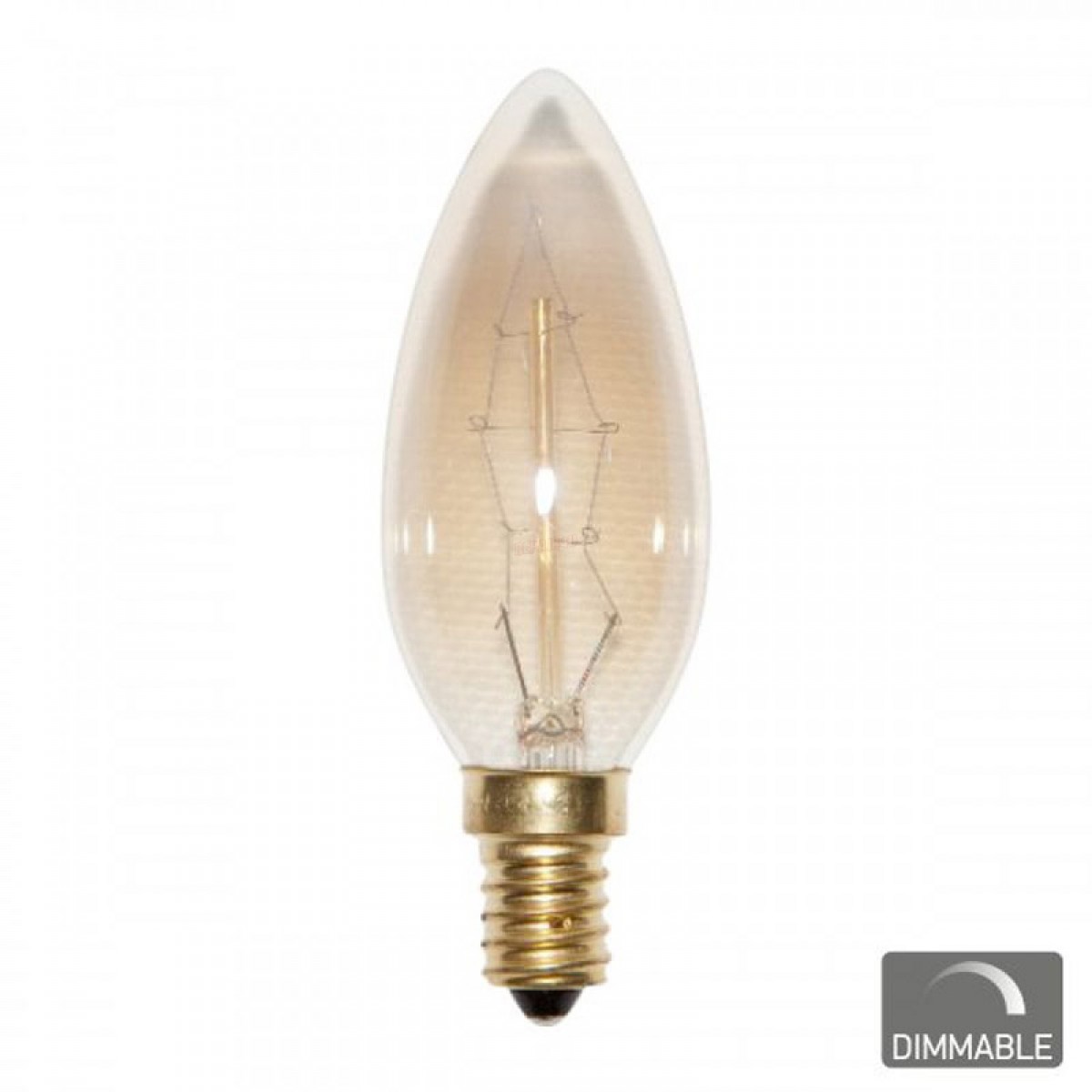 Λάμπα Vintage Filament LED Κερί Ντιμαριζόμενη Ε14 40W 2200Κ Θερμό Λευκό Ηλεκτρολογικός Εξοπλισμός