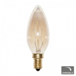 Λάμπα Vintage Filament LED Κερί Ντιμαριζόμενη Ε14 40W 2200Κ Θερμό Λευκό Ηλεκτρολογικός Εξοπλισμός