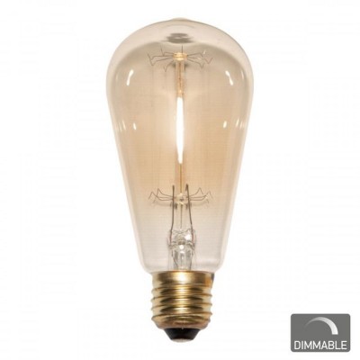Λάμπα Vintage Filament LED Αβοκάντο Ντιμαριζόμενη Ε27 40W 2200Κ Θερμό Λευκό