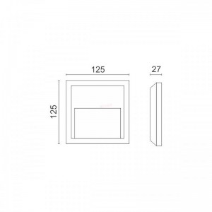 ΑΠΛΙΚΑ LED ΕΞΩΤΕΡΙΚΟΥ ΧΩΡΟΥ 1.5W CCT ΤΕΤΡΑΓΩΝΗ Ηλεκτρολογικός Εξοπλισμός